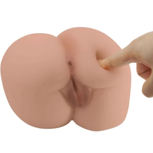 CRAZY BULL - BERNACE ASS VIBRADOR COM VAGINA REALISTA E ÃNUS CARNE CONTROLE REMOTO